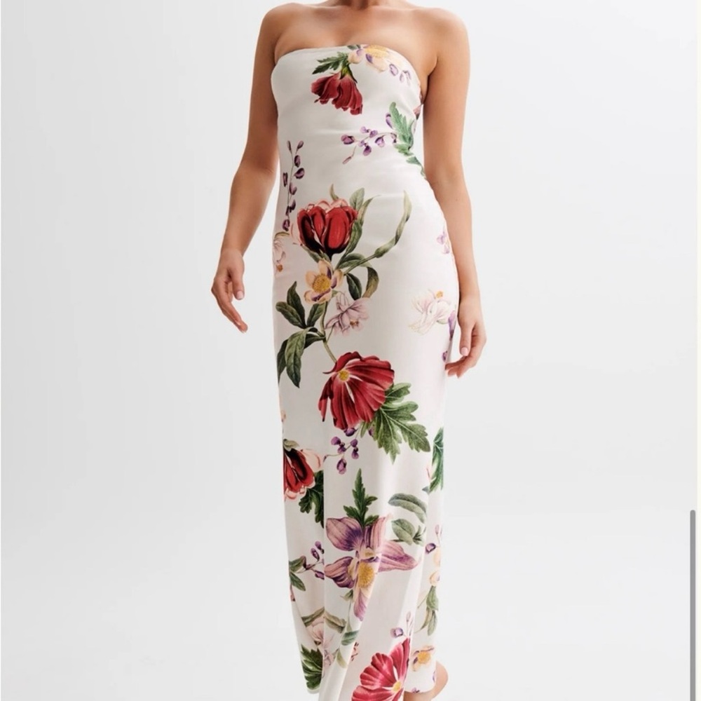Meshki Strapless Satin Maxi Dress - Picture 3 of 6